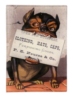 JOHN DERIAN 3.5 x 5" Tiny Tray - Bulldog Trade Card