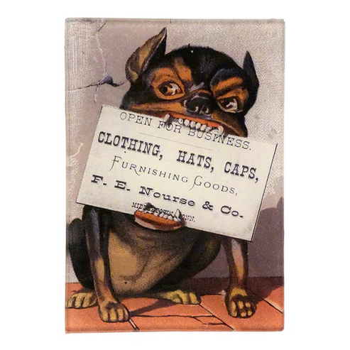 JOHN DERIAN 3.5 x 5" Tiny Tray - Bulldog Trade Card