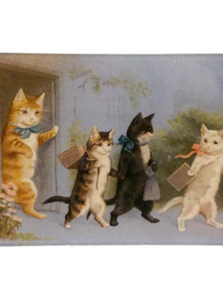 JOHN DERIAN 4.5 x 6.5 Mini Tray - First Day of School