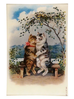 JOHN DERIAN 6 x 9 Rect. Tray - Cat Lovers