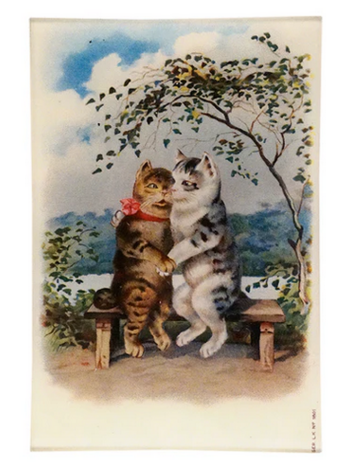 JOHN DERIAN 6 x 9 Rect. Tray - Cat Lovers