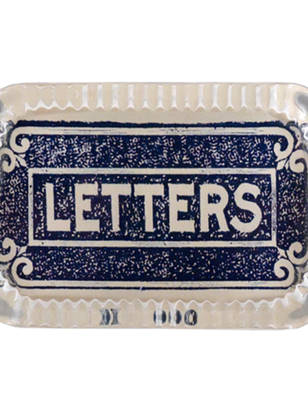 JOHN DERIAN Dotted Edge Rect. Paperweight - Letters No. 938