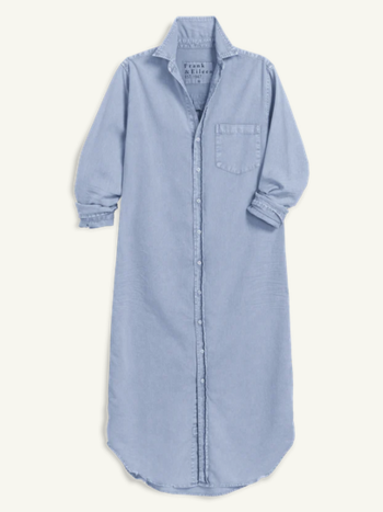 FRANK & EILEEN Rory Denim Dress - Pool Water Blue