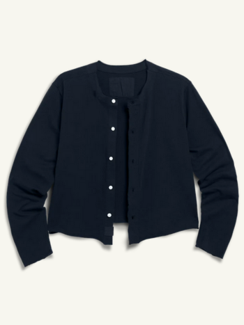 FRANK & EILEEN Jackie Jersey Cardigan - British Royal Navy
