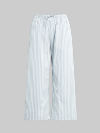 LESET Yoshi Stripe Crop Drawstring Pant - Sterling Stripe