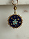 SENNOD Daisy Flower Blue Enamel Disc Vignette