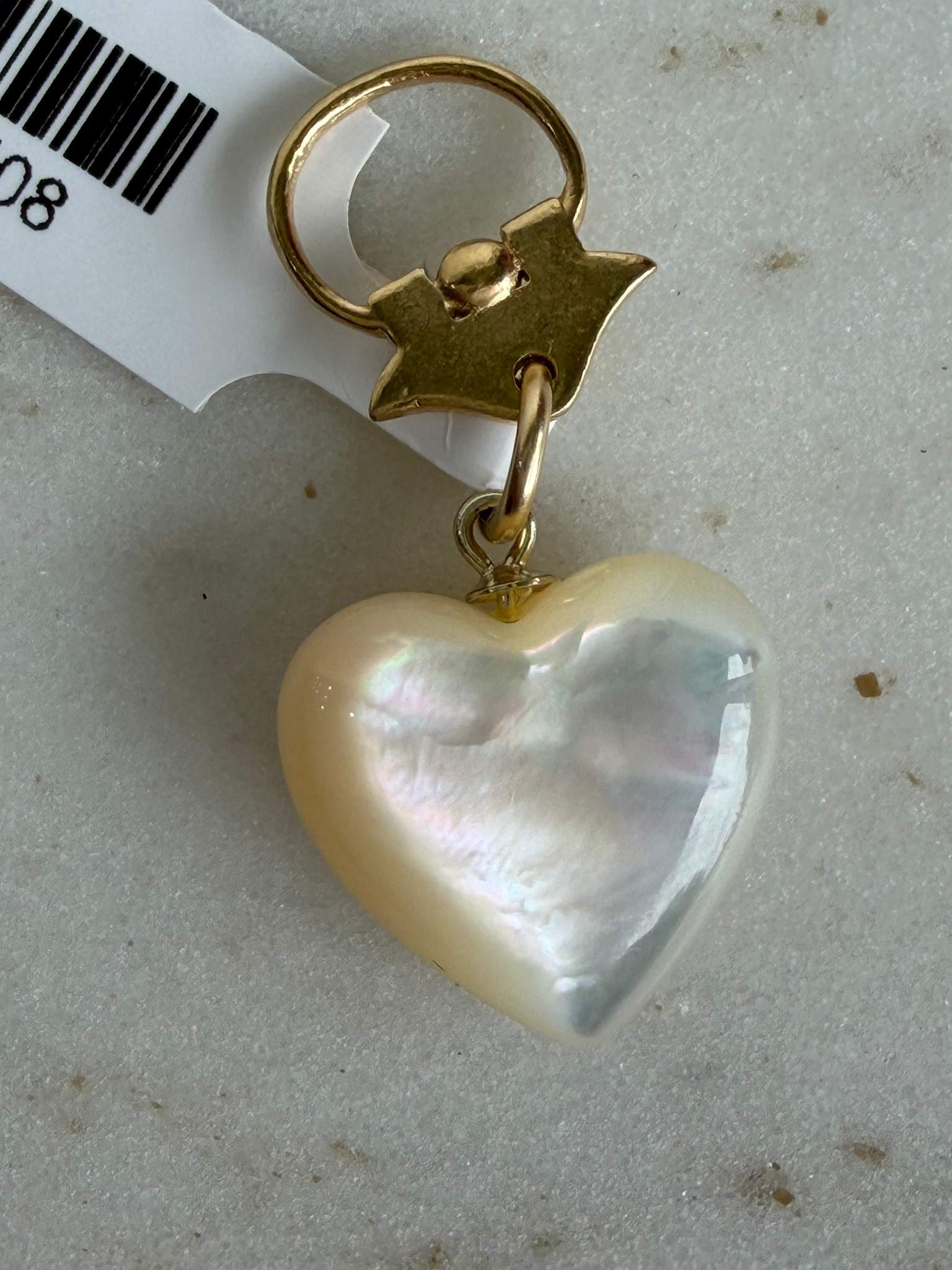 SENNOD MOP Puffed Heart Vignette
