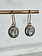 SENNOD Velma Diamond & Blue Topaz Oval Earrings