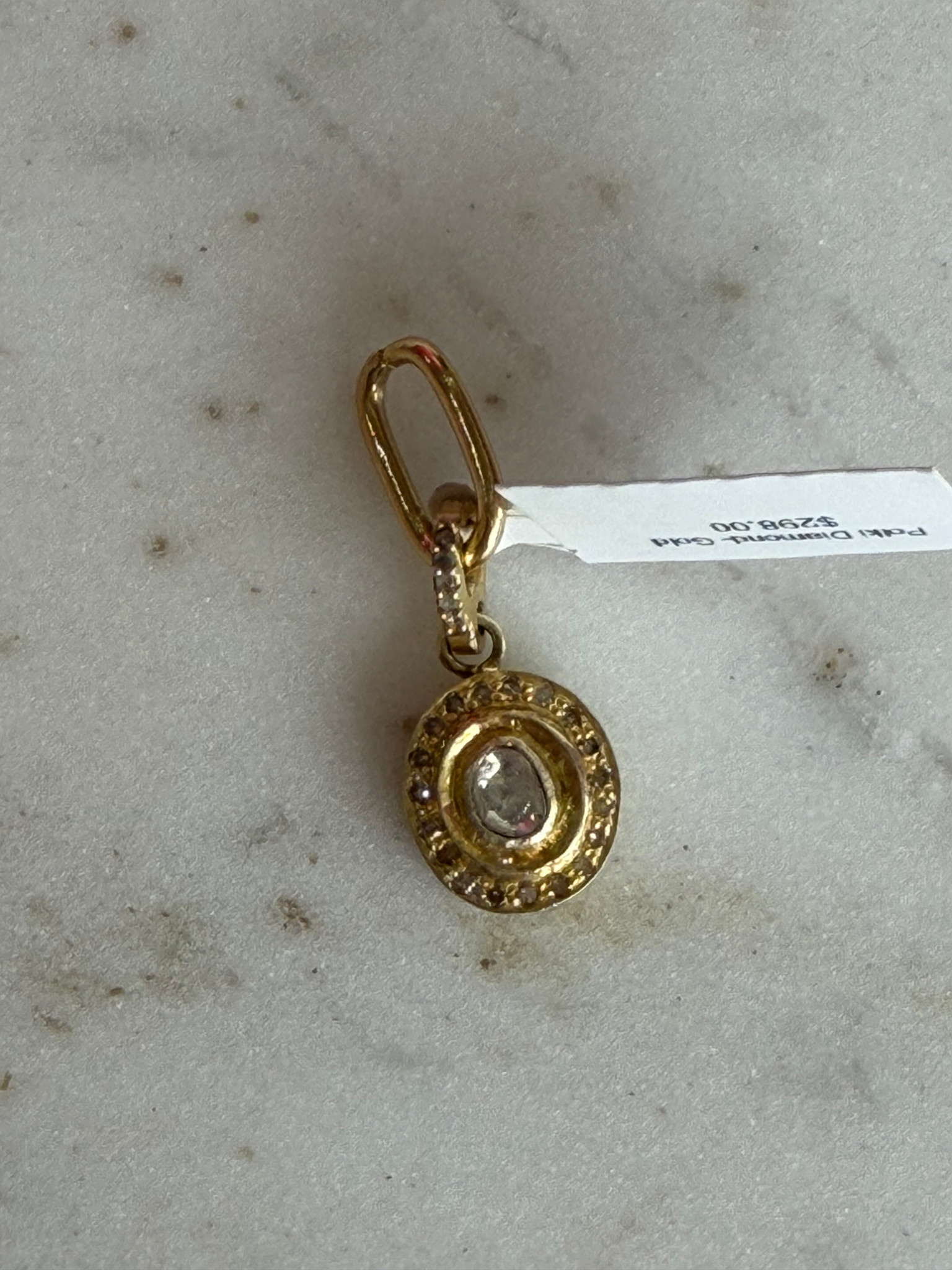 SENNOD Polki Diamond Asymmetric Vignette