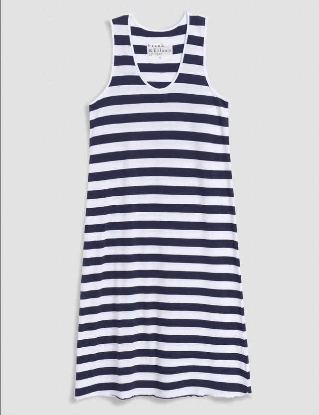 FRANK & EILEEN Dylan Scoop Maxi Dress - Nautical Stripe