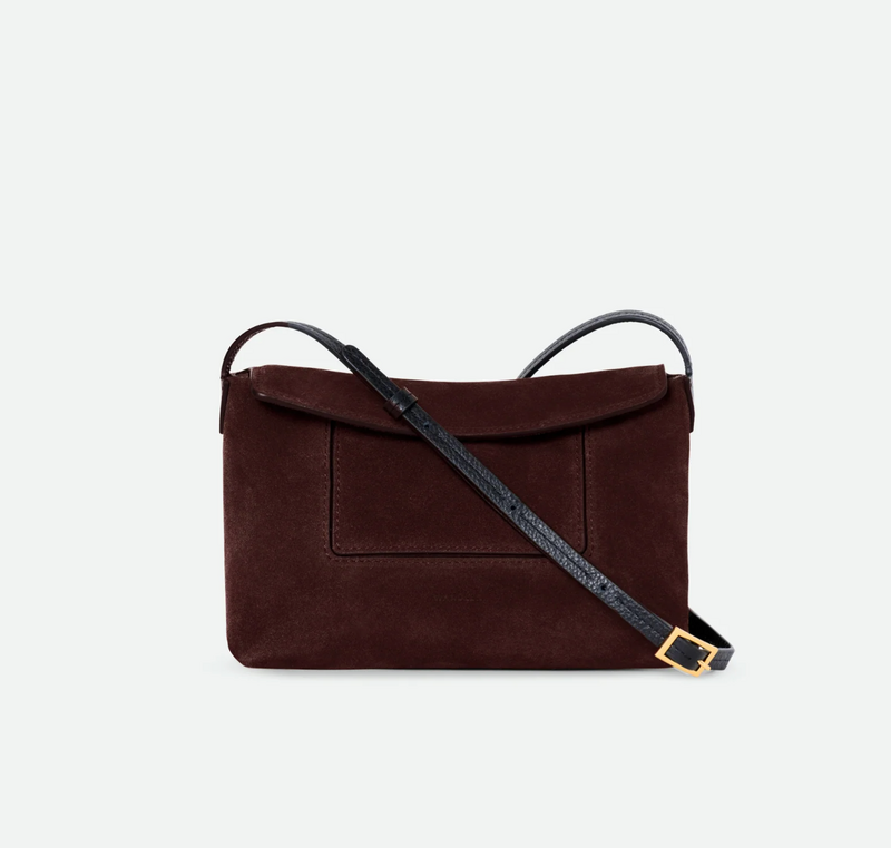 WANDLER Mini Penelope Slouch Bag - Acai Suede - Kiki