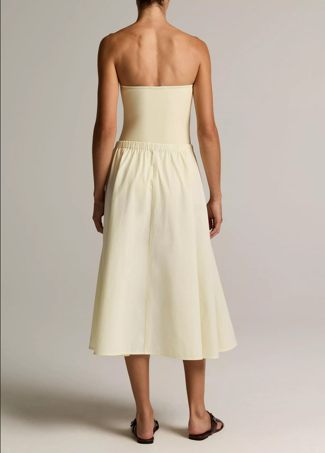 VINCE Cotton Full Skirt - Sun Petal