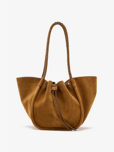 PROENZA SCHOULER Large Ruched Tote - Suede Hazelnut