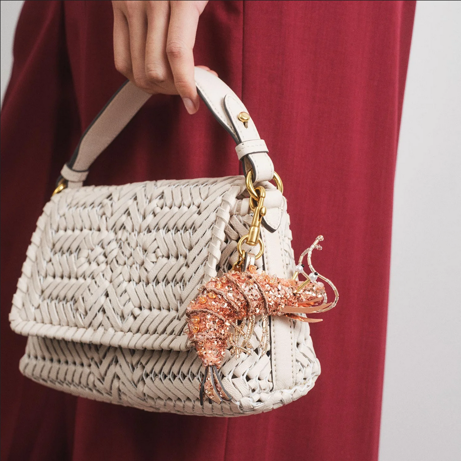 ANYA HINDMARCH Beaded Shrimp Bag Charm