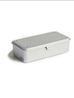 TOYO Steel Stackable Storage Box T-190 - Silver
