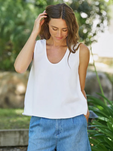 FRANK & EILEEN Inny - Sleeveless Tank White