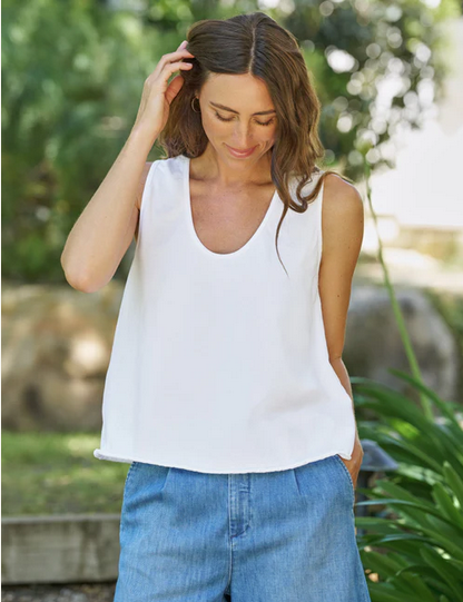FRANK & EILEEN Inny - Sleeveless Tank White