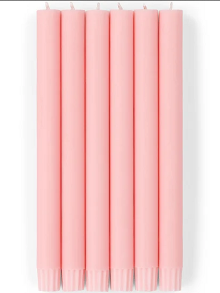BRITISH COLOUR STANDARD Eco Dinner Candle Set of 6 - Orchid Pink