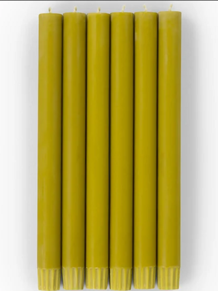 BRITISH COLOUR STANDARD Eco Dinner Candle Set of 6 - Green Muscat