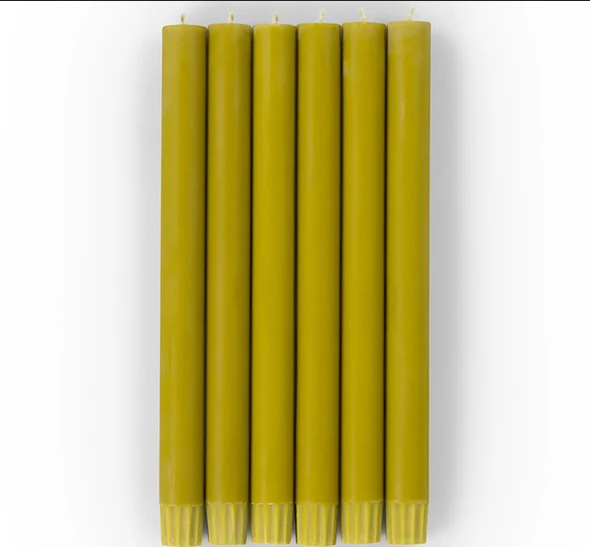 BRITISH COLOUR STANDARD Eco Dinner Candle Set of 6 - Green Muscat