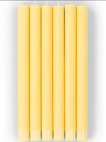 BRITISH COLOUR STANDARD Eco Dinner Candle Set of 6 - Champagne