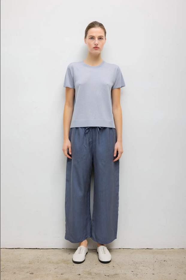 LESET Kim Drawstring Pant - Denim