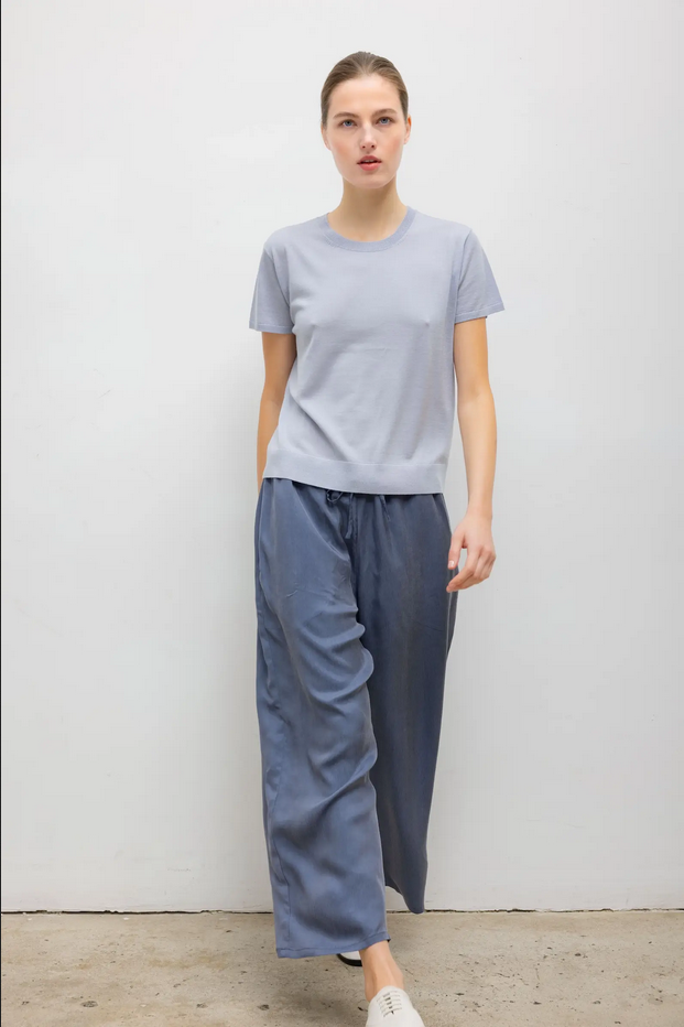 LESET Kim Drawstring Pant - Denim