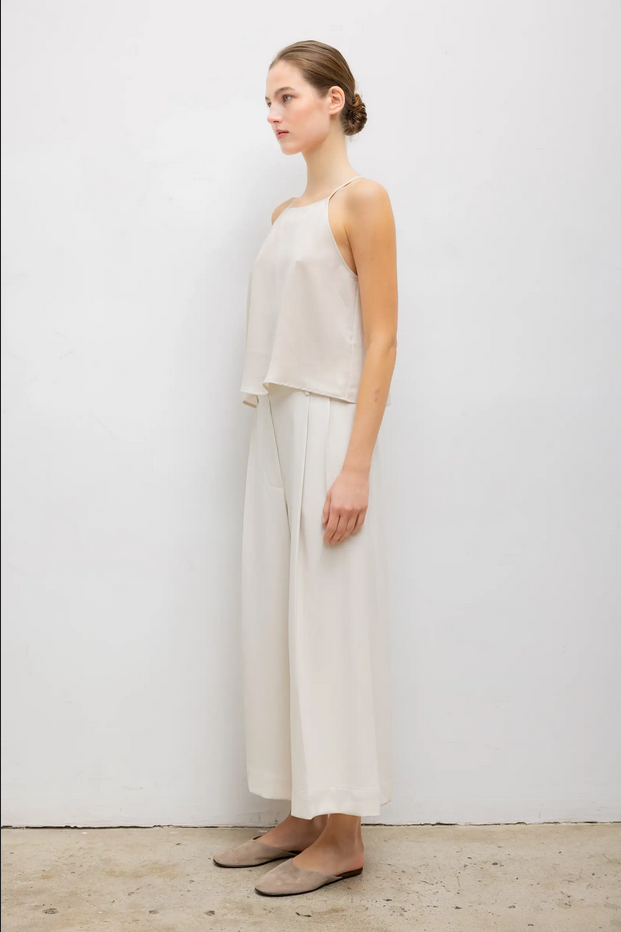 LESET Arielle Crop Wide Leg Trouser - Moon