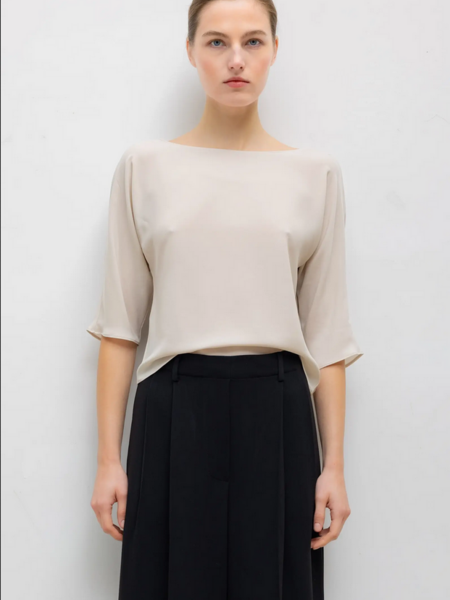 LESET Ari Short Sleeve Dolman Top - Moon
