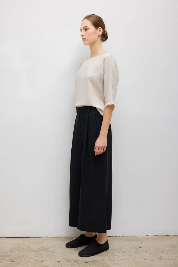 LESET Ari Short Sleeve Dolman Top - Moon