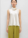 LESET Barb Sleeveless Cowl Neck - Creme