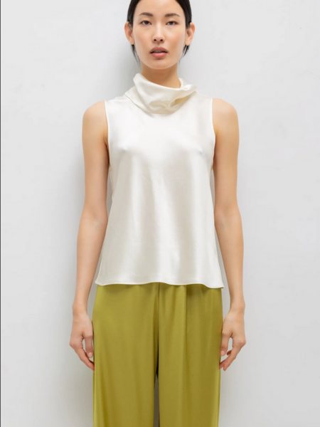 LESET Barb Sleeveless Cowl Neck - Creme