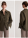 SMYTHE Classic Relaxed Shirt - Olive Poplin