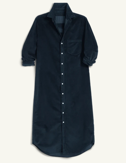 FRANK & EILEEN Rory Corduroy Dress - Classic Navy