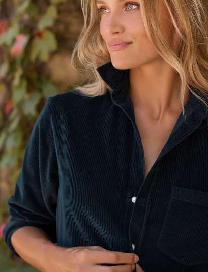 FRANK & EILEEN Rory Corduroy Dress - Classic Navy