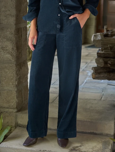 FRANK & EILEEN Madeline Corduroy Pant - Classic Navy