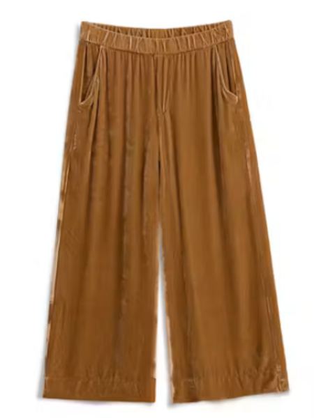 FRANK & EILEEN Maisie Pant - Gold Velvet