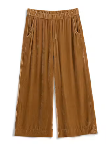 FRANK & EILEEN Maisie Pant - Gold Velvet