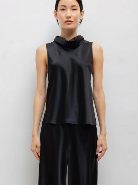 LESET Barb Sleeveless Cowl Neck - Black