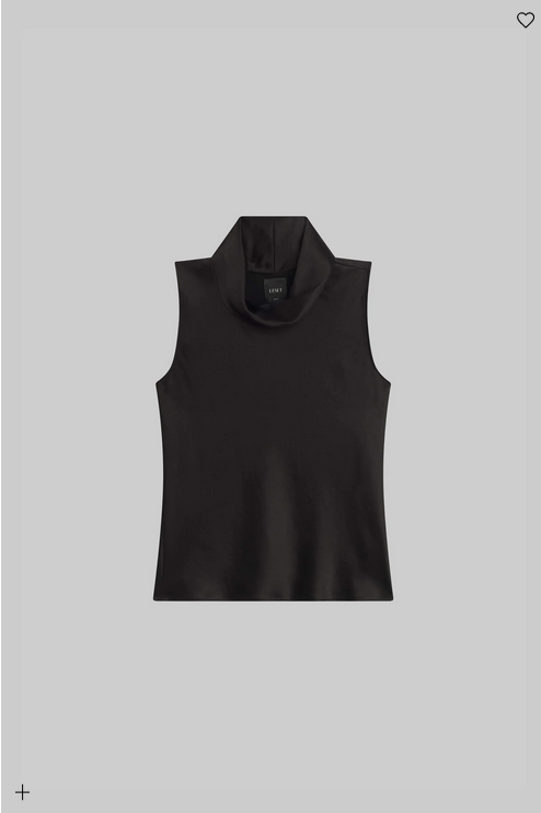 LESET Barb Sleeveless Cowl Neck - Black