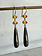MALLARY MARKS 3 Tiered Earrings - Orange/Yellow Sapphire & Hematite
