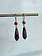 MALLARY MARKS Apple & Eve Earrings - Pink Tourmaline & Brown/Grey Jasper