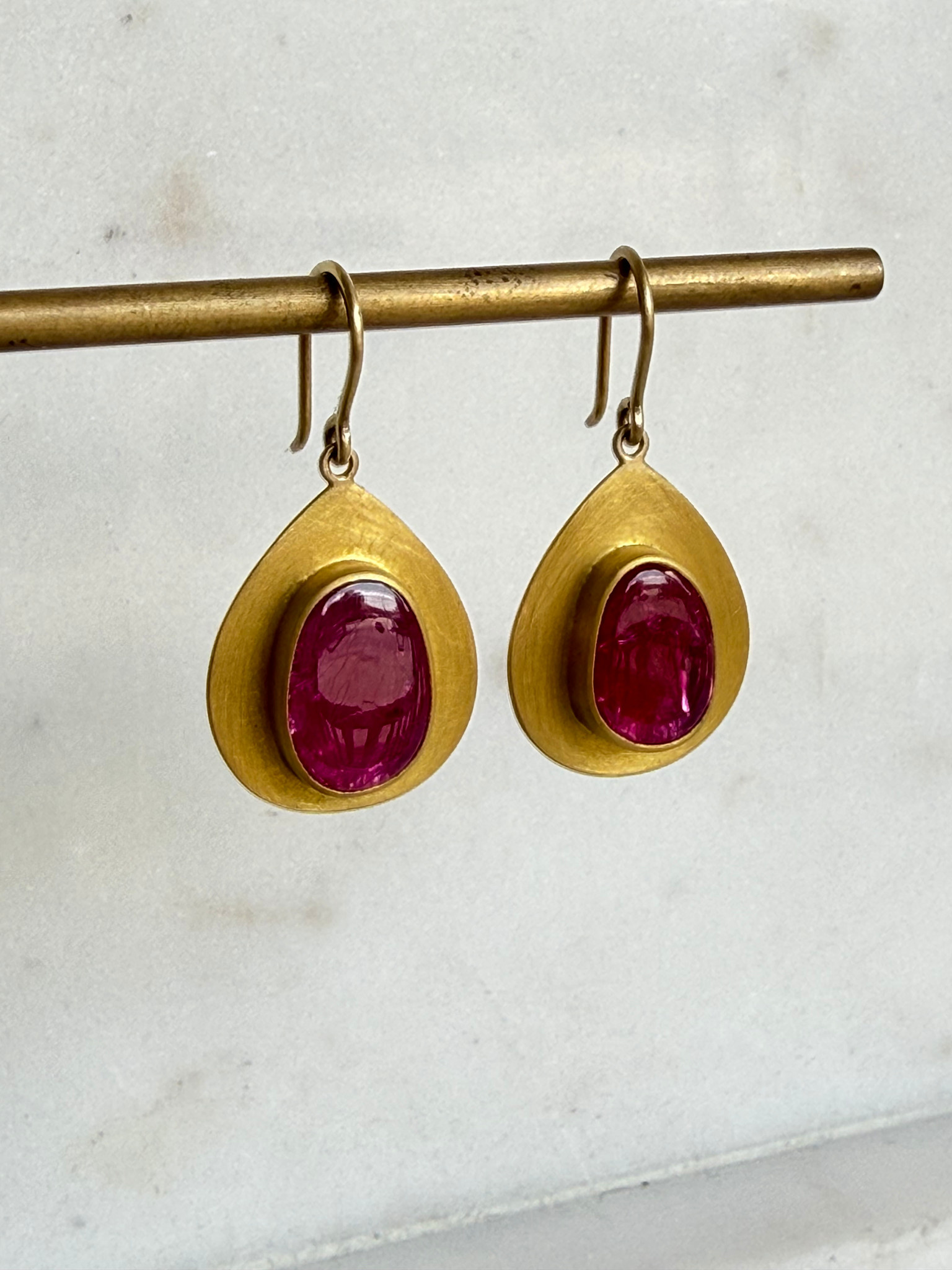 MALLARY MARKS Consignment - Petal Earrings - Ruby