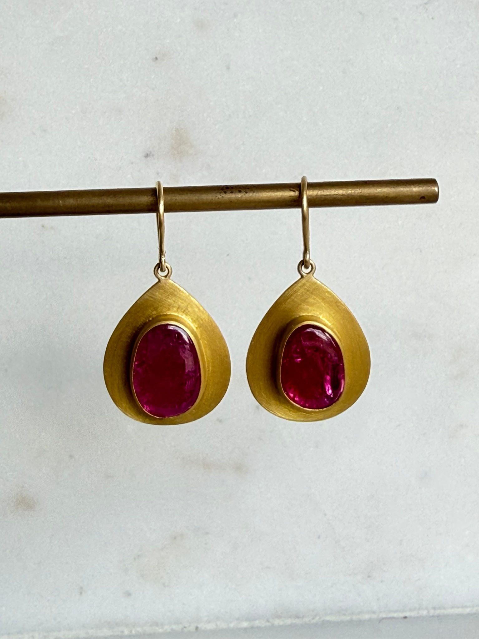 MALLARY MARKS Consignment - Petal Earrings - Ruby