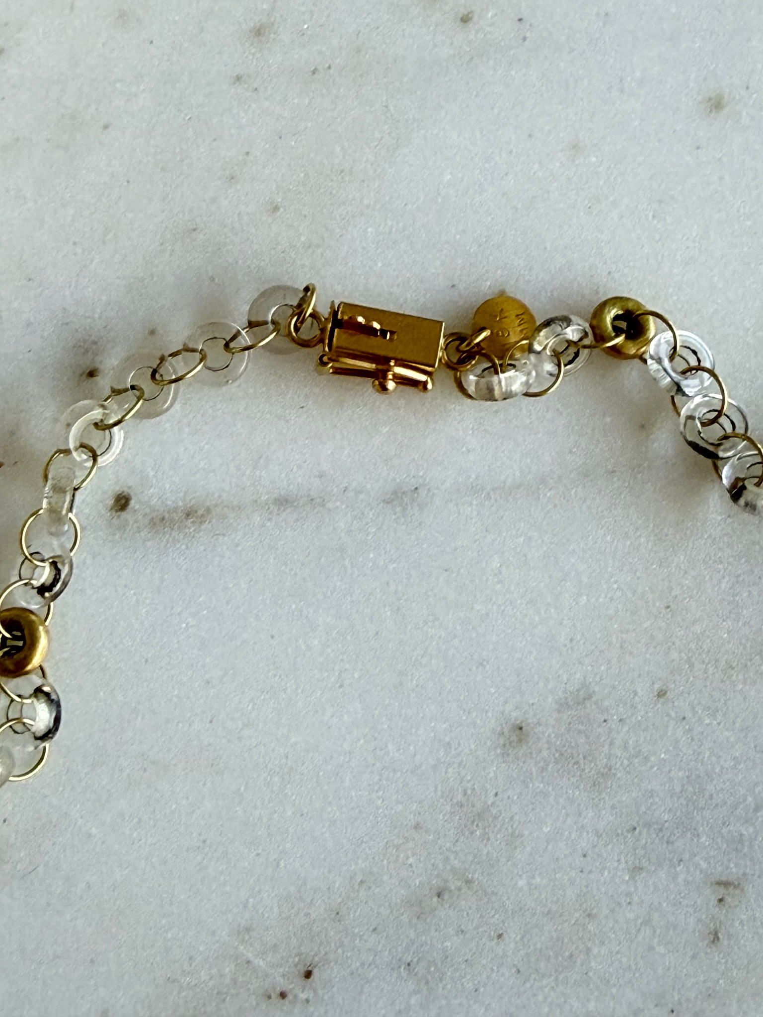 MALLARY MARKS Consignment - Spice Necklace - Clear Quartz Stone Donuts