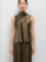 LESET Barb Sleeveless Cowl Neck - Olive