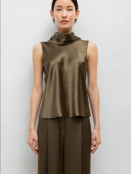 LESET Barb Sleeveless Cowl Neck - Olive