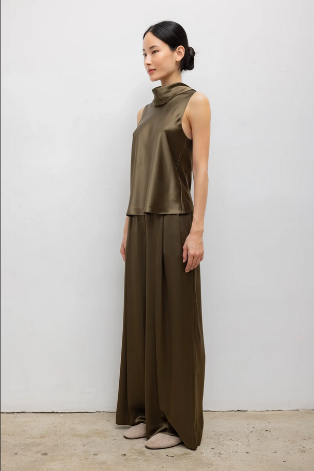LESET Barb Pleated Trouser - Olive