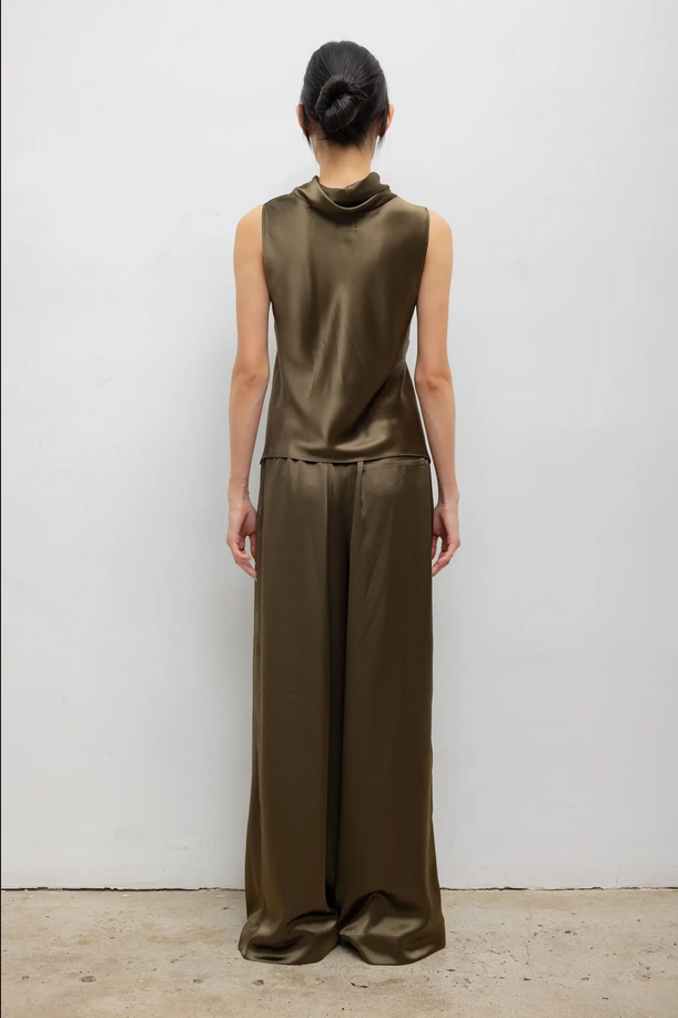 LESET Barb Pleated Trouser - Olive