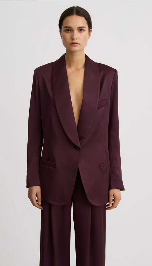 SMYTHE Shawl Collar Oversized Blazer